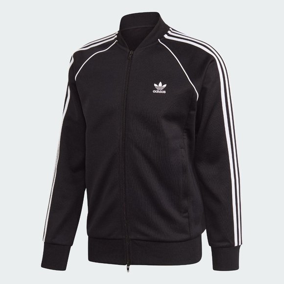 adidas Other - Adidas Originals Primeblue SST Black Track Jacket Mens Medium Full Zip GF0198
